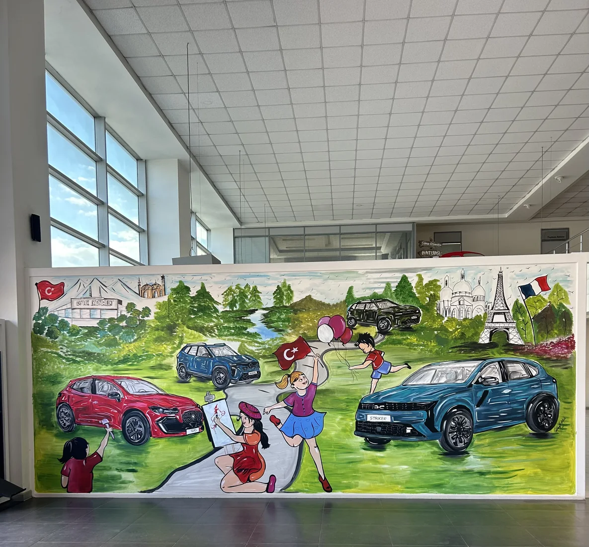 Sima Otomotiv tarih duvarı